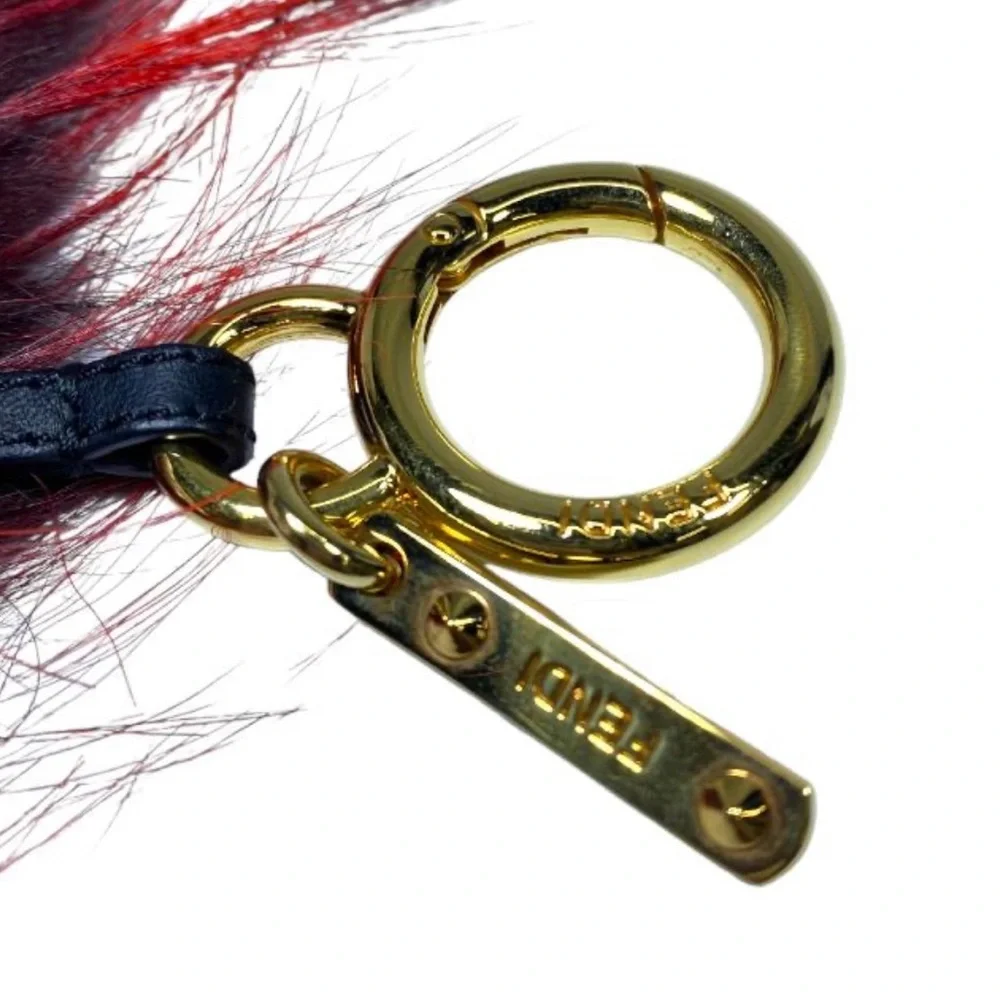 Fendi Monster Bugs Fur Bag Charm  Heart Eyes